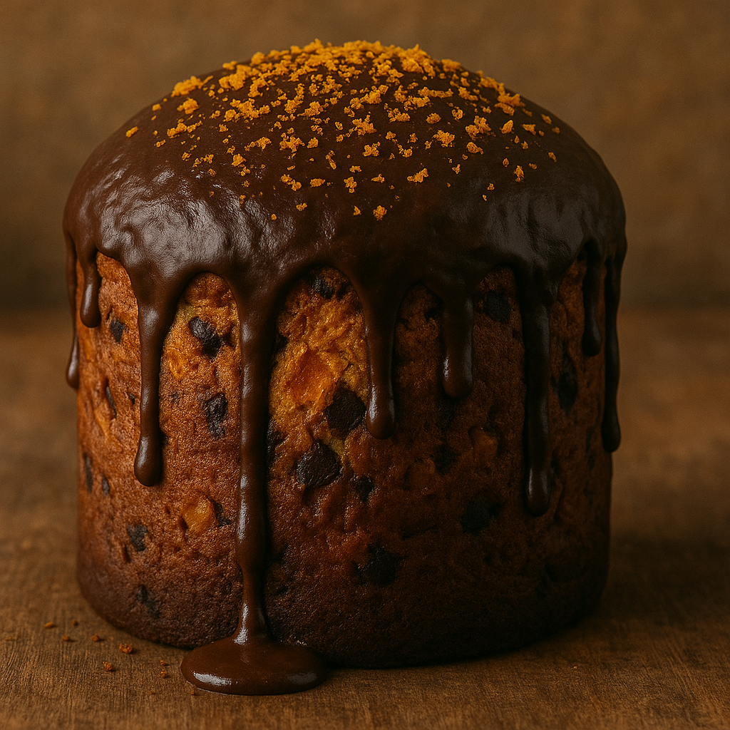 Panetone Caseiro de Laranja com Chocolate