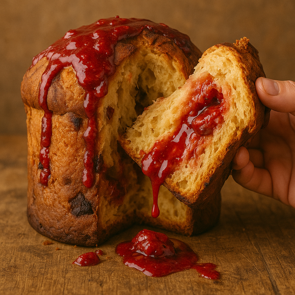 Panetone Caseiro de Morango