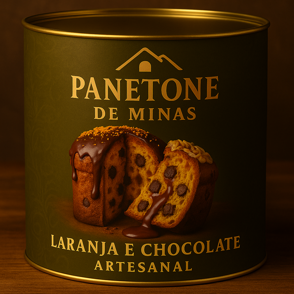 Panetone Caseiro de Laranja com Chocolate